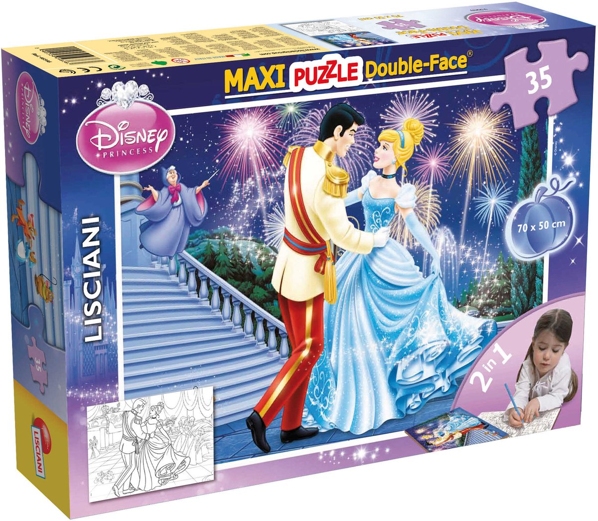 Lisciani Disney Puzzle Df Maxi Floor 35 Cendrillon