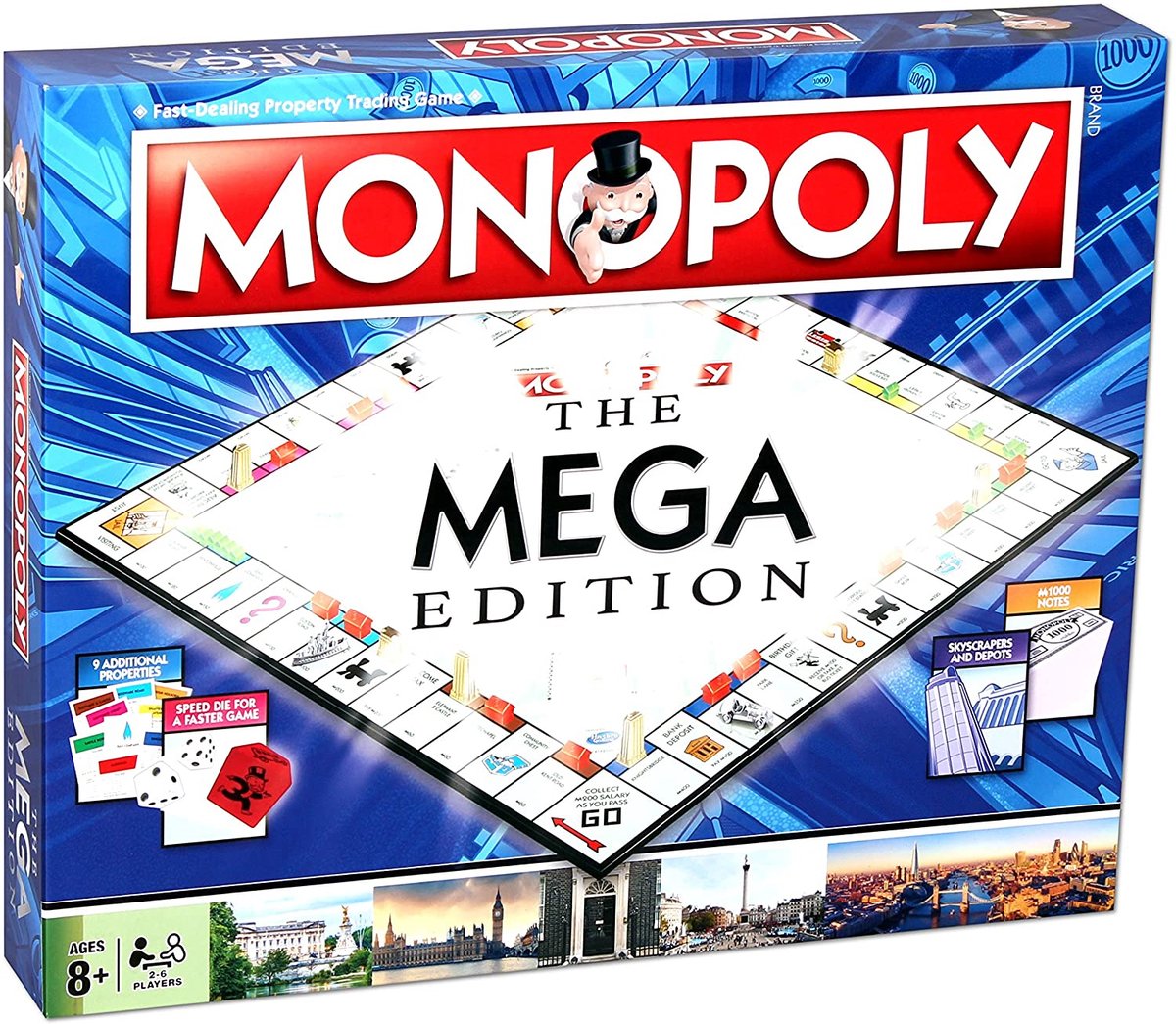 Méga édition Monopoly - édition ultra étendue - avec gratte-ciel