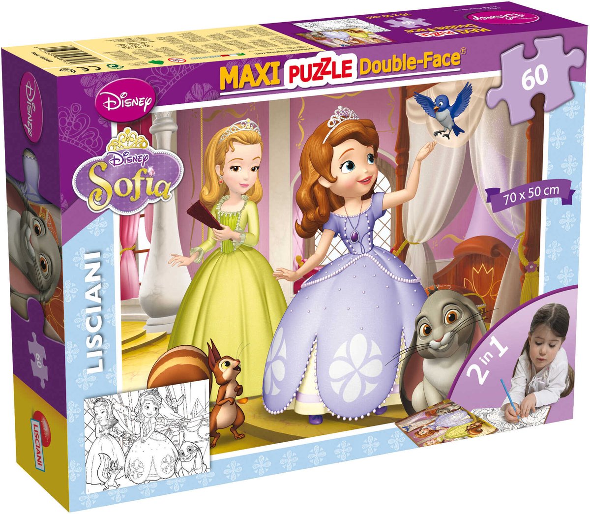 Lisciani Disney puzzle df maxi étage 60 sofia