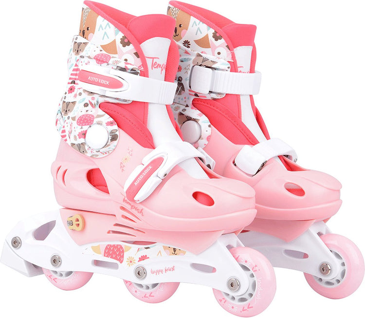 Tempish baby skate set wild rollers - filles - rose - taille 26-29