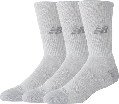 New balance active Crew chaussettes 3 pack chaussettes de sport unisexes - gris athlétique