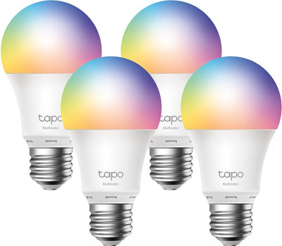 Lampe LED intelligente Tp-link tapo l530e e27 - grand luminaire - couleur blanche - WiFi - pack de 4