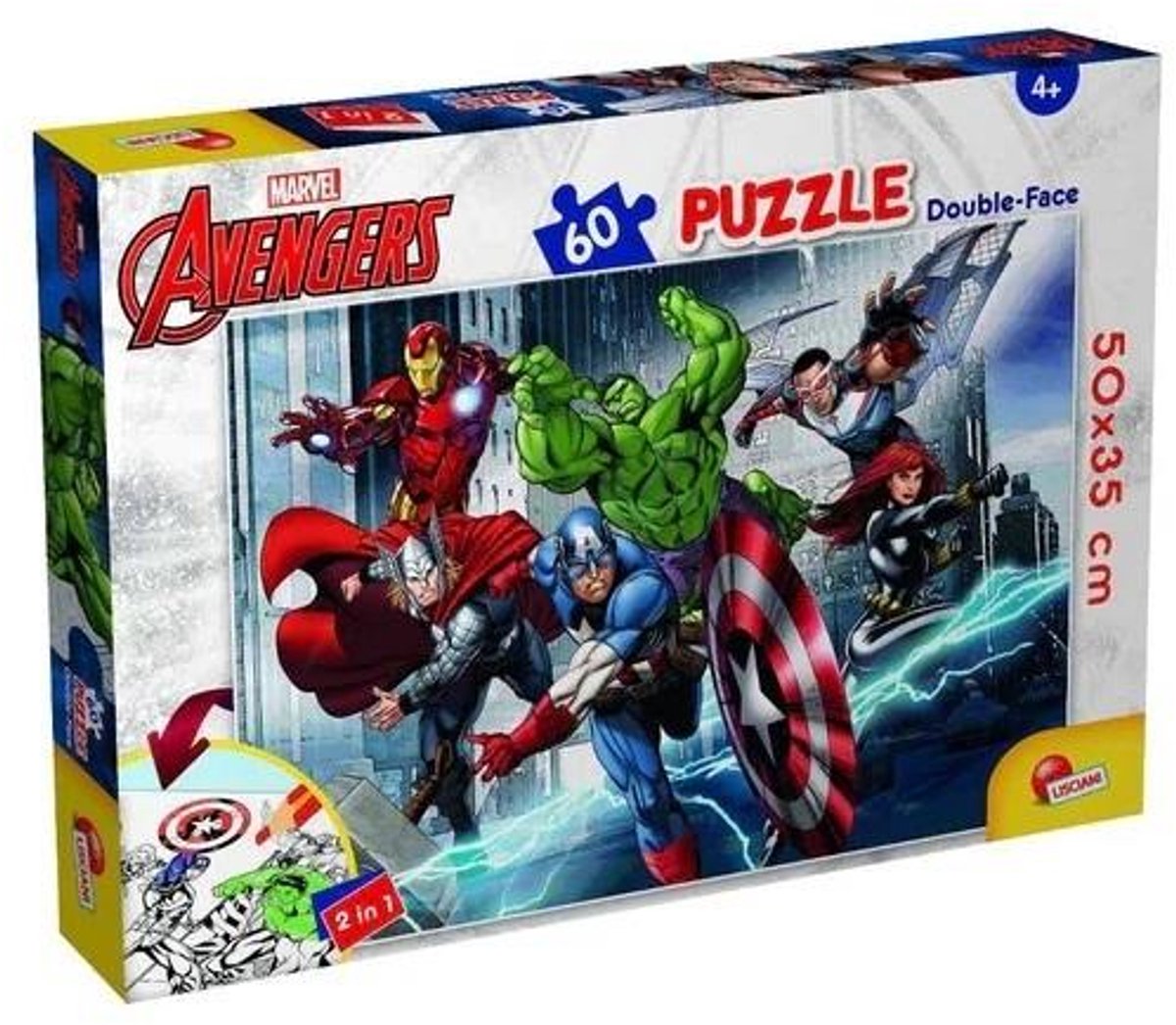 Lisciani merveille puzzle df plus 60 vengeurs