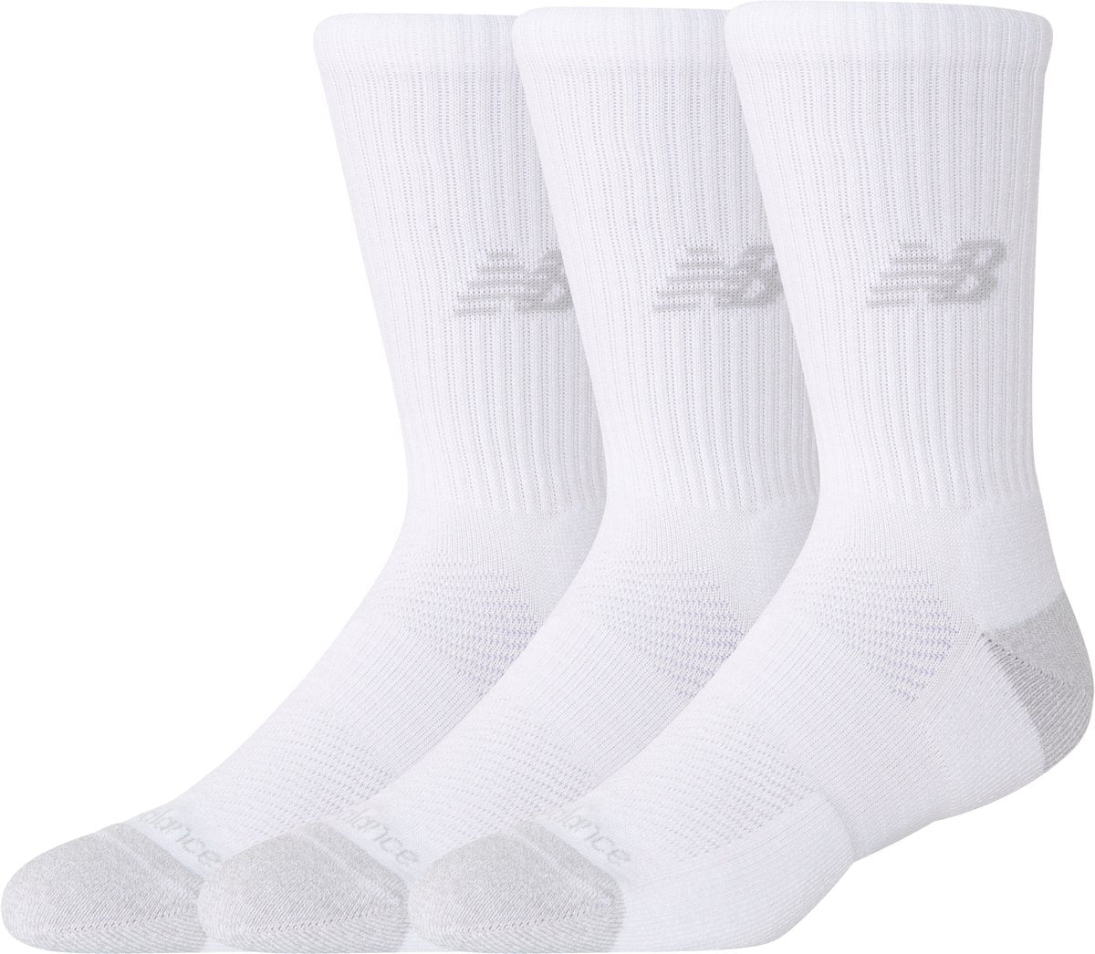 New balance active Crew chaussettes 3 pack chaussettes de sport unisexes - blanc