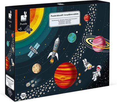 Janod - puzzle éducatif - le système solaire - 100 pièces
