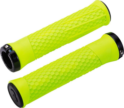 Bbb poignées de vélo vélo python - poignées de vélo avec adhérence maximale - jaune fluo - longueur 142 mm - bhg-95