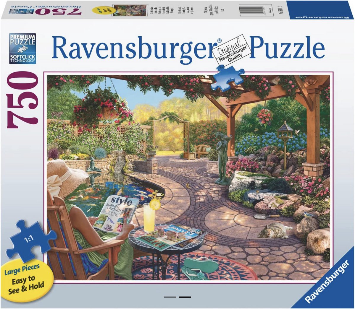 Ravensburger Cosy Backyard - puzzle de 750 pièces xl - exclusivité