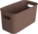 Sunware sigma home boîte cube 6l - 31,3x16x16 cm - marron