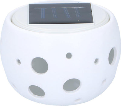 Lampe de jardin Grundig - change de couleur - LED - céramique - solaire - 10x7cm