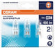 Osram eco halogène halopin g9 33w = 40w - 230v - 460 lumen - 2800k blanc chaud - dimmable - 3 pièces