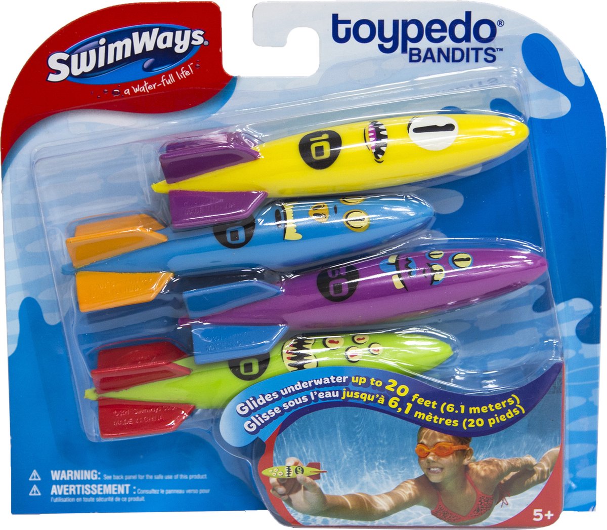 Swimways - bandits toypedo - jouets aquatiques