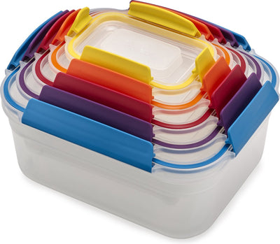 Joseph joseph nest lock - contenants alimentaires - facile à empiler - 5 pièces - multicolore