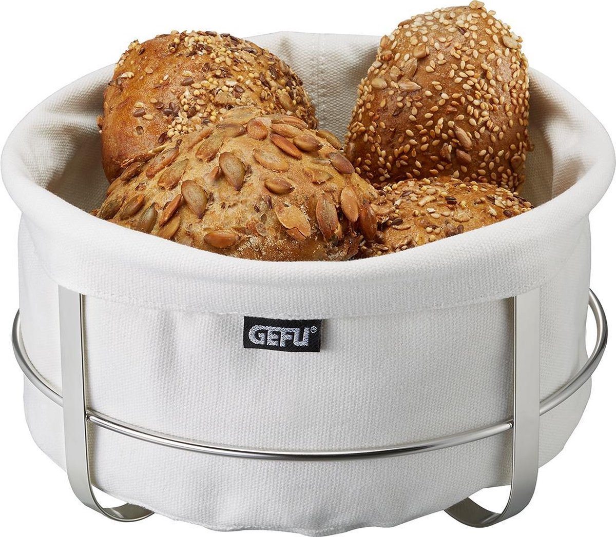 Corbeille à pain brunch Gefu - pliable - coton inox