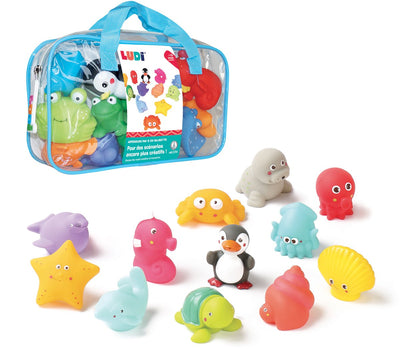 Ludi - 12 gargouilles - jets d'eau - animaux marins