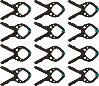 Wolfcraft - 12 pinces à ressort mini 30mm - pince à ressort - pince à voile - pince de marché - extra forte - pinces à voile - 8653000