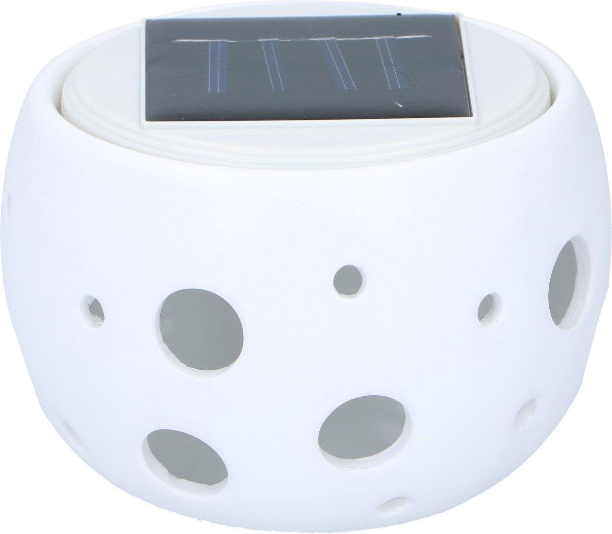 Lampe de jardin Grundig - change de couleur - LED - céramique - solaire - 10x7cm