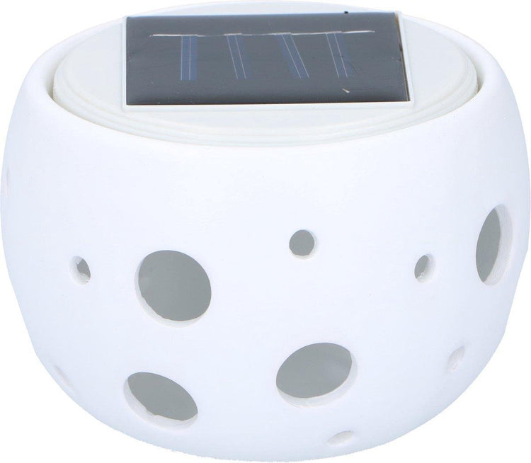 Lampe de jardin Grundig - change de couleur - LED - céramique - solaire - 10x7cm