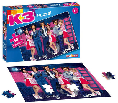 Studio 100 Puzzle de jambe 3 porcelets et les loups, 50e.