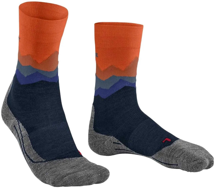 Falke tk2 chaussettes de marche en laine épaisse anti-ampoules en matériau fonctionnel hommes bleu - taille 46-48