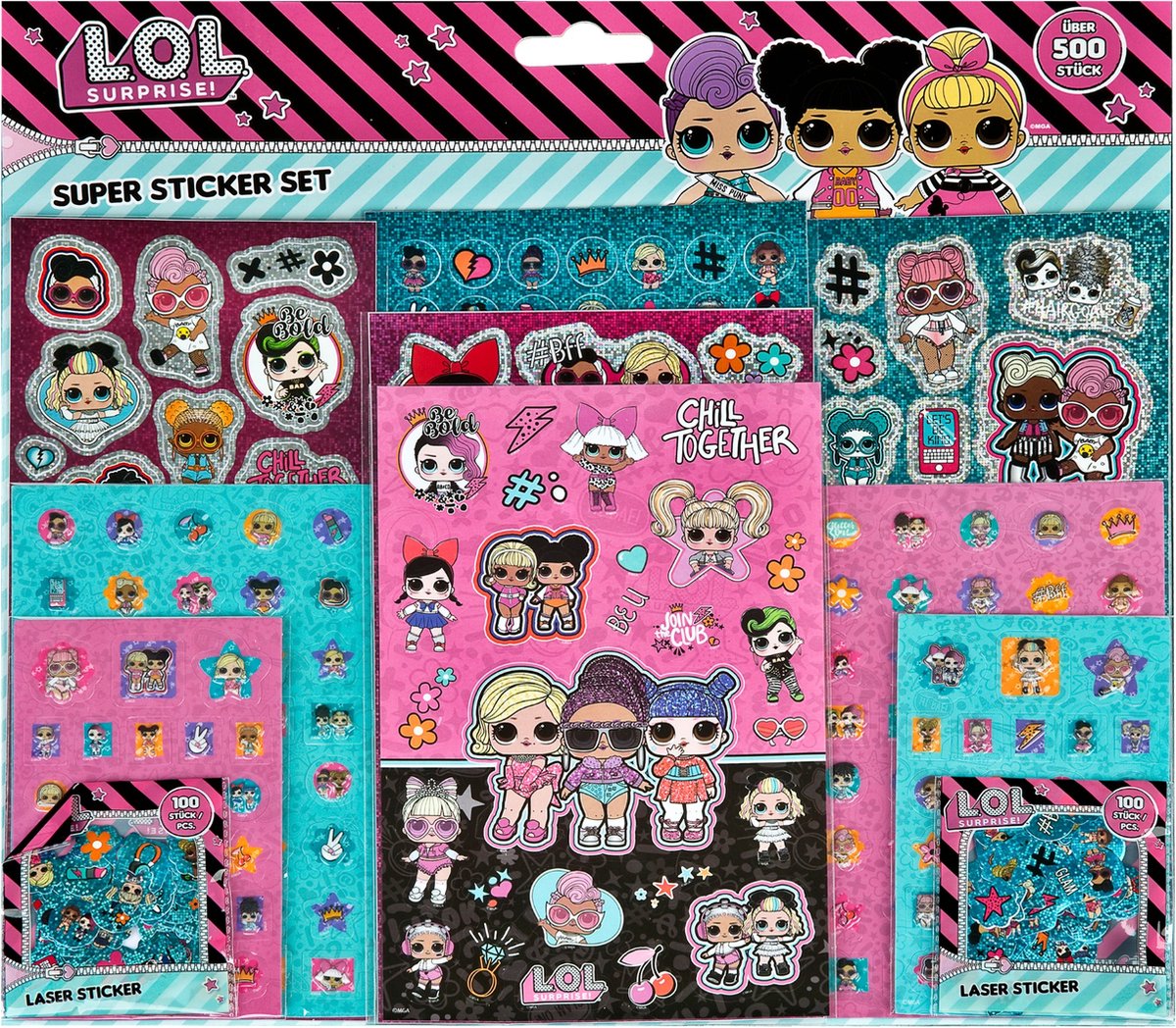 L.O.L surprise! Super Sticker Set, 500st.