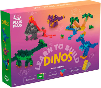 Plus plus apprendre à construire des dinosaures plus-plus : 600 pièces (3918)