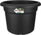 Elho green basics cylindre 45 - pot de fleur d'extérieur - ø 43,8 x h 33,8 cm - noir vivant