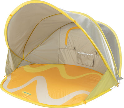 Tente de plage pop-up Waimea - jaune - 130 x 130 x 100 cm - upf50+ - réfléchissante