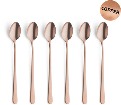 Cuillères amefa latte cuivre 6 pièces
