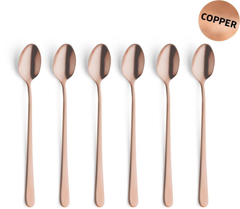 Cuillères amefa latte cuivre 6 pièces