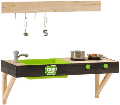 Exit jouets exit yummy 50 cuisine extérieure en bois - cuisine en boue - cuisine de jeu extérieure - enfants - bois FSC