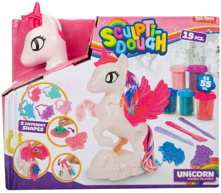 Toi-toys ensemble d'argile à sculpter licorne, 5 pièces.