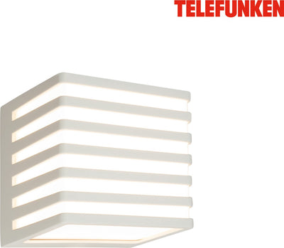 Telefunken - Applique LED - 321904tf - ip54 - lumière ascendante et descendante - lumière blanc chaud - 10 watts - 11 x 11 x 11 cm - gris clair
