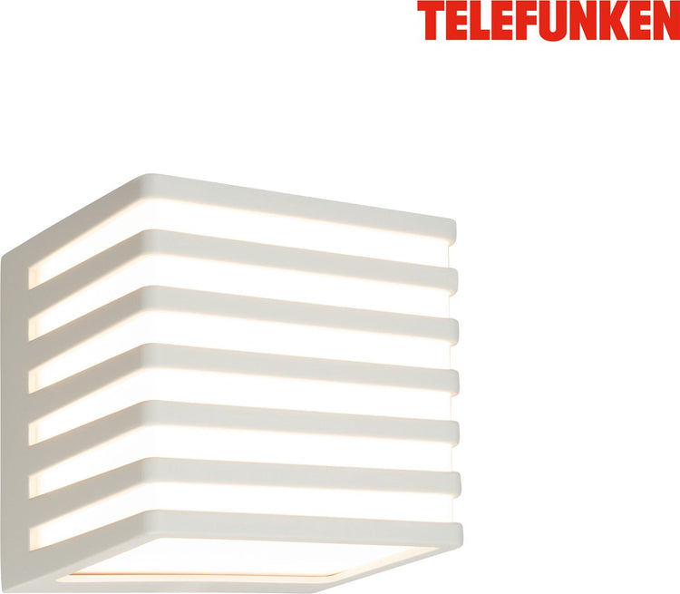 Telefunken - Applique LED - 321904tf - ip54 - lumière ascendante et descendante - lumière blanc chaud - 10 watts - 11 x 11 x 11 cm - gris clair