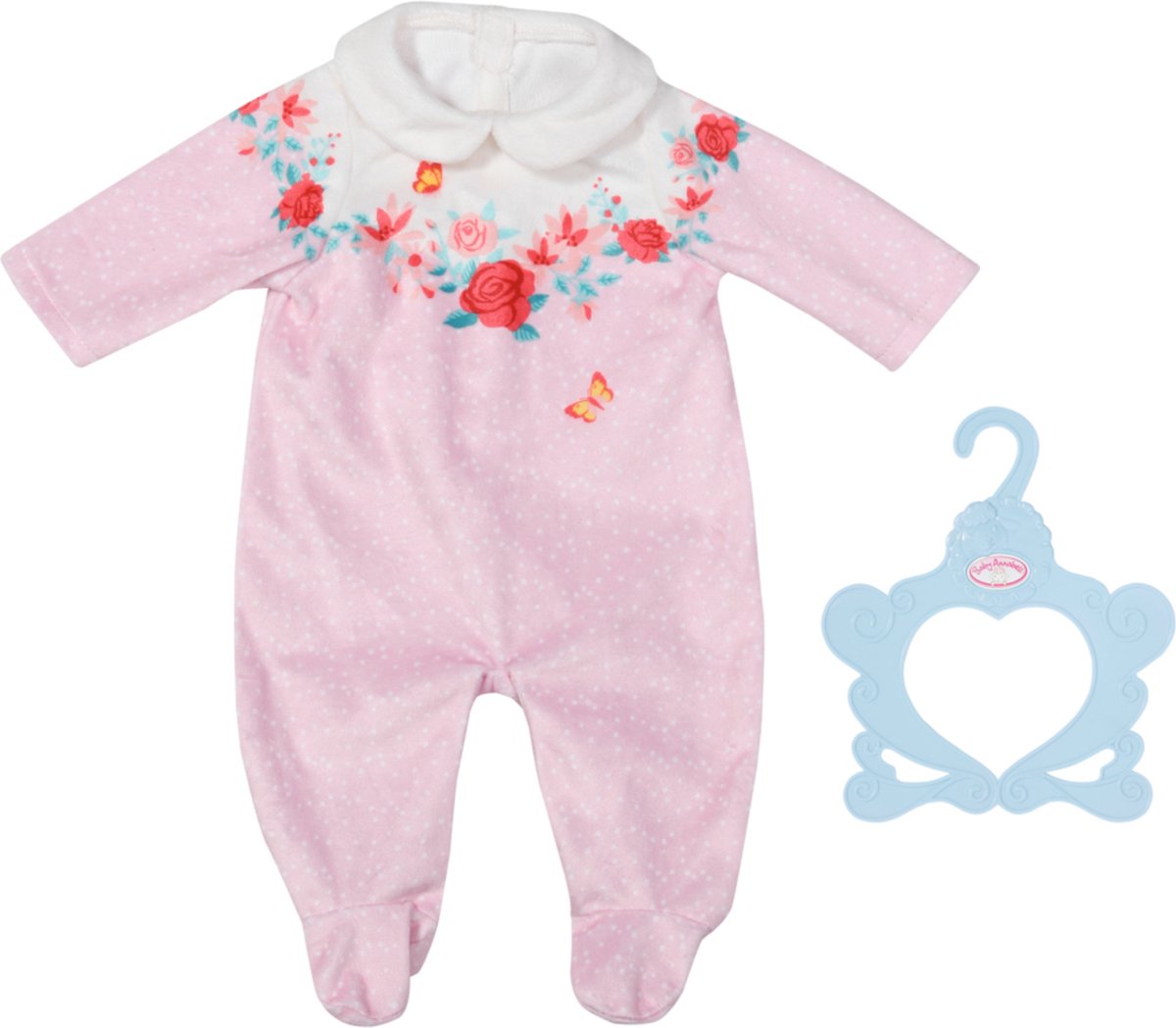 Combishort Baby Annabell rose - vêtements de poupée 43 cm