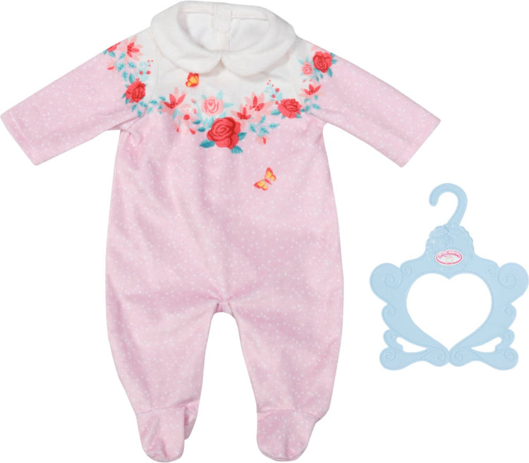 Combishort Baby Annabell rose - vêtements de poupée 43 cm