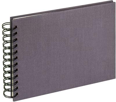 Walther sa-509-r tissu - album à spirale - format 23 x 17 cm - anthracite