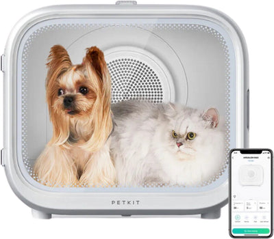 Petkit airsalon max - souffleur d'eau professionnel - chiens et chats - cabine de séchage