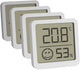 Tfa dostmann pack de 4 30.5053.02.04 thermo et hygromètre blanc