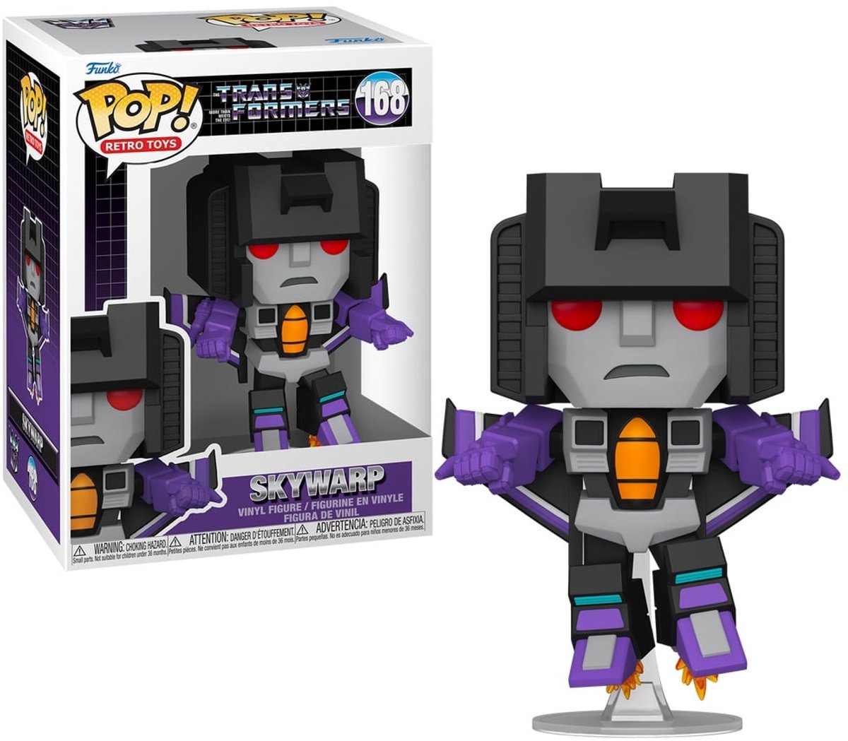 Funko-pop ! jouets rétro transformers skywarp #168 figurine en vinyle 9 cm