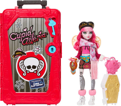 Ensemble de jeu de vacances en cabine Monster High Skulltimate Secrets - poupée Cupidon Asteria et accessoires