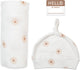 Bonnet d'emmaillotage Hello World Lulujo - marguerites