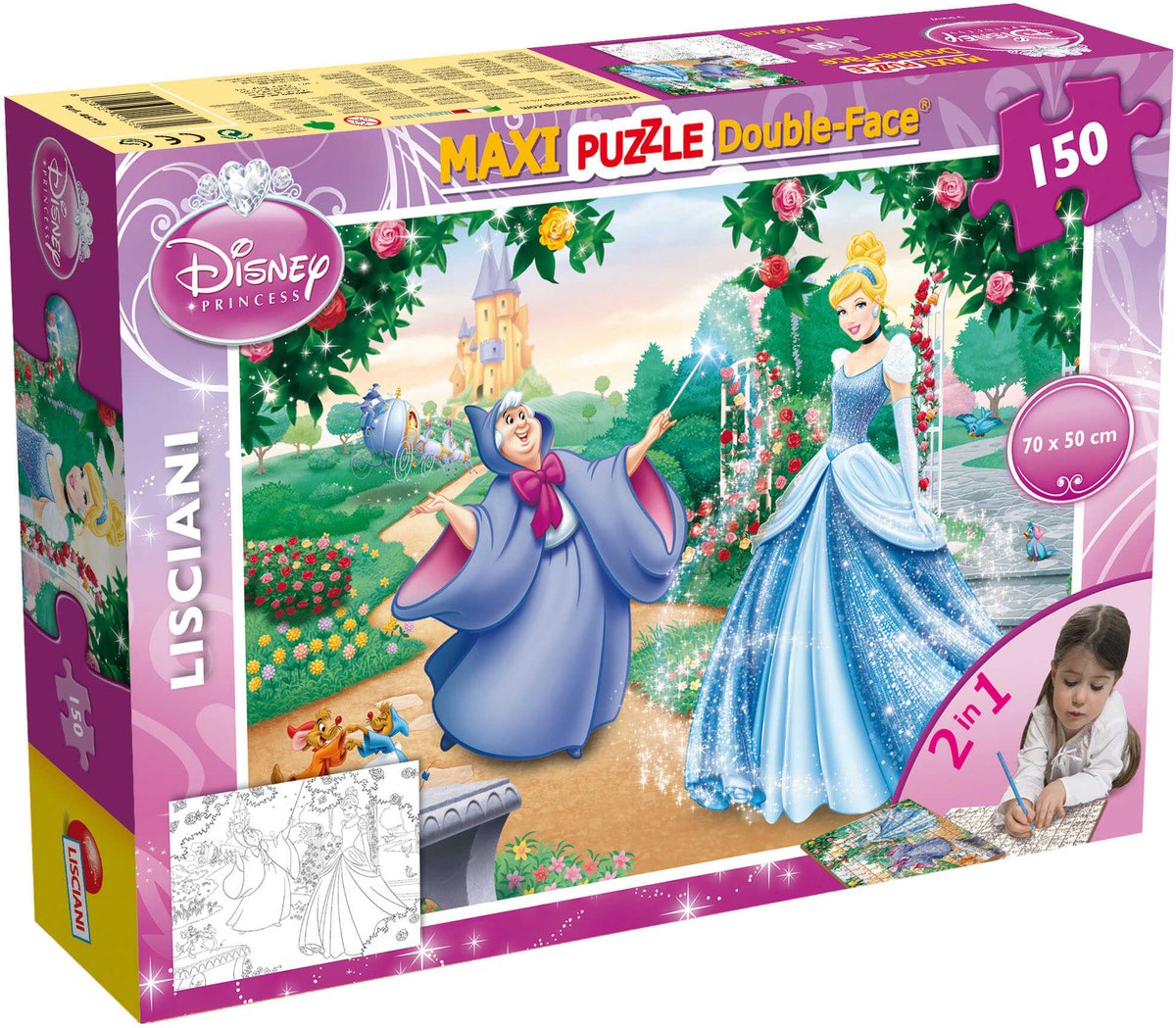 Lisciani Disney Puzzle Df Maxi Floor 150 Cendrillon