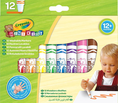 Crayola - mini kids - feutres - 12 feutres pour enfants