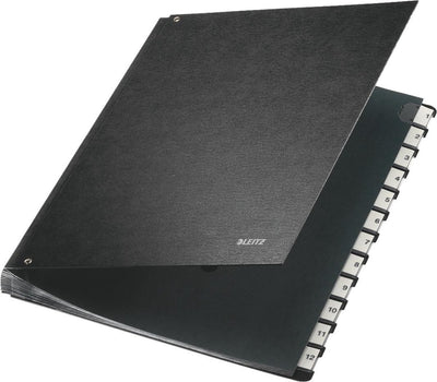 Dossiers de tri leitz 27 x 34,5 cm 12 compartiments 1-12 dos harmonica
