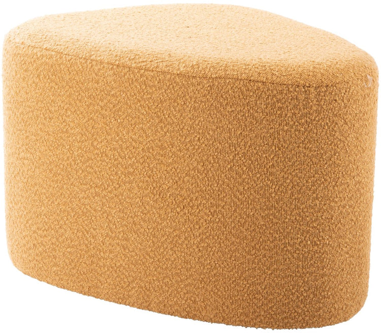 Pouf Leitmotiv ada bio grand - jaune - 60x47x38cm - scandinave