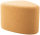 Pouf Leitmotiv ada bio grand - jaune - 60x47x38cm - scandinave