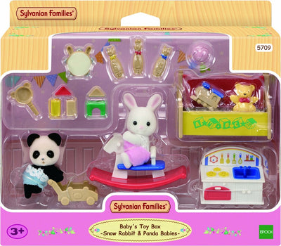 Familles Sylvanian 5709 bébés salle de jeux bébé panda lapin blanc neige décor de maison de poupée