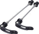 Bbb cycling set de blocage de roue à dégagement rapide - vélo léger à dégagement rapide - roue avant et arrière - aluminium - 100 mm 135 mm - bqr-01