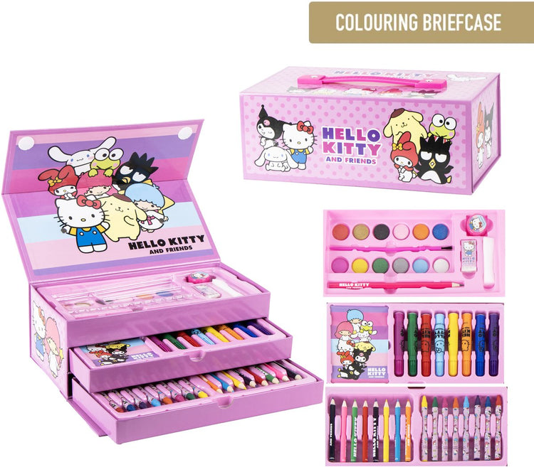 Cerdá Life's Little Moments Kit de dessin Hello Kitty – Crafting Girls – 44 pièces couleurs