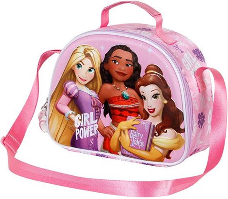 Charactermania - disney - princesse power-3d - sac à lunch thermique - collation - lilas